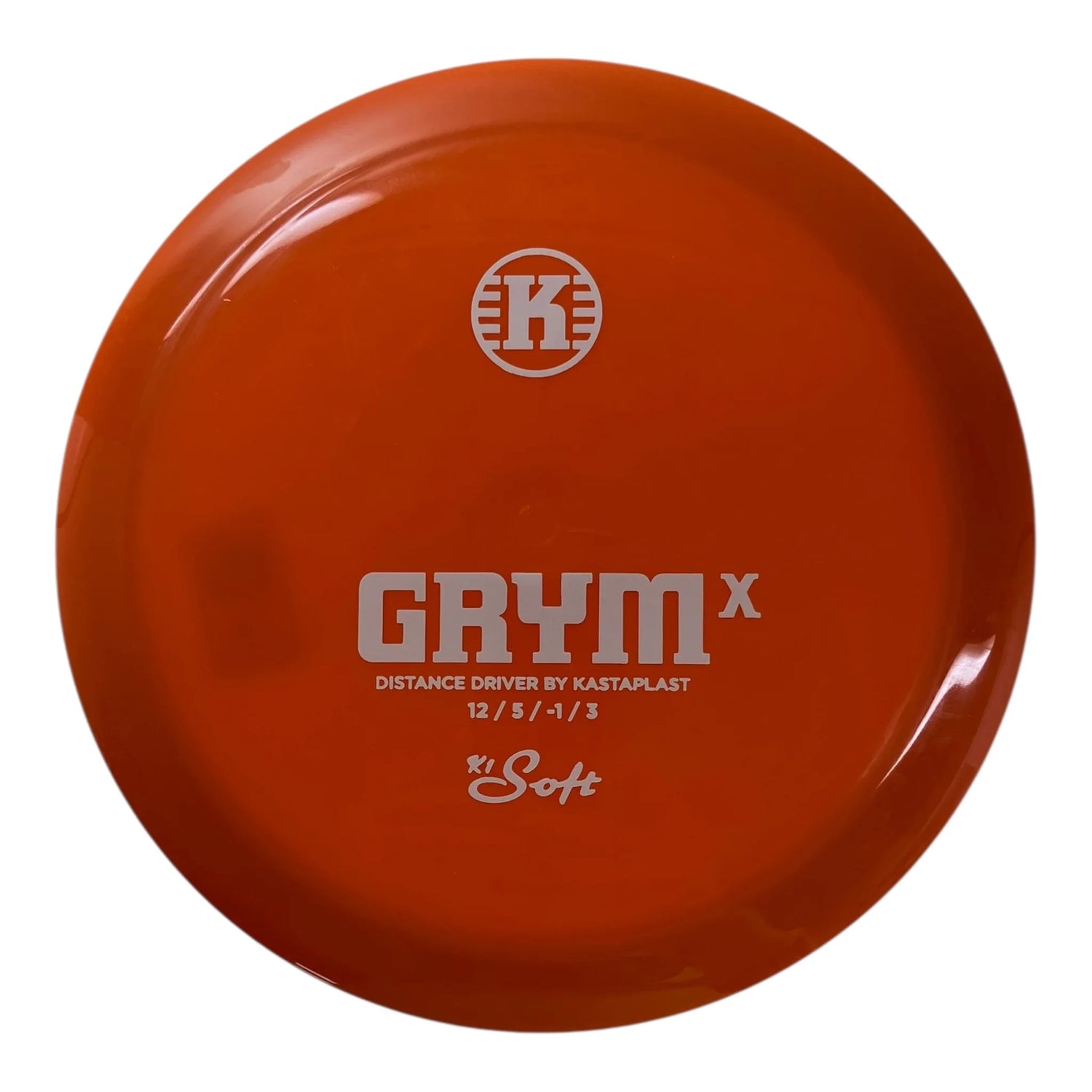 Kastaplast Grym X | K1 Soft | Orange/White 174g Disc Golf