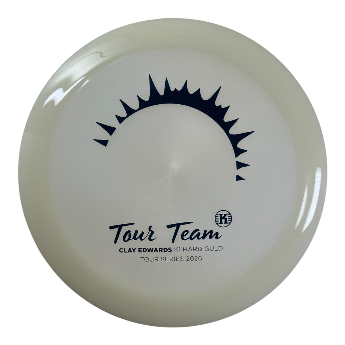 Kastaplast Guld | K1 Hard Glow | Blue/Glow 175g (Clay Edwards Tour Series 2026) Disc Golf