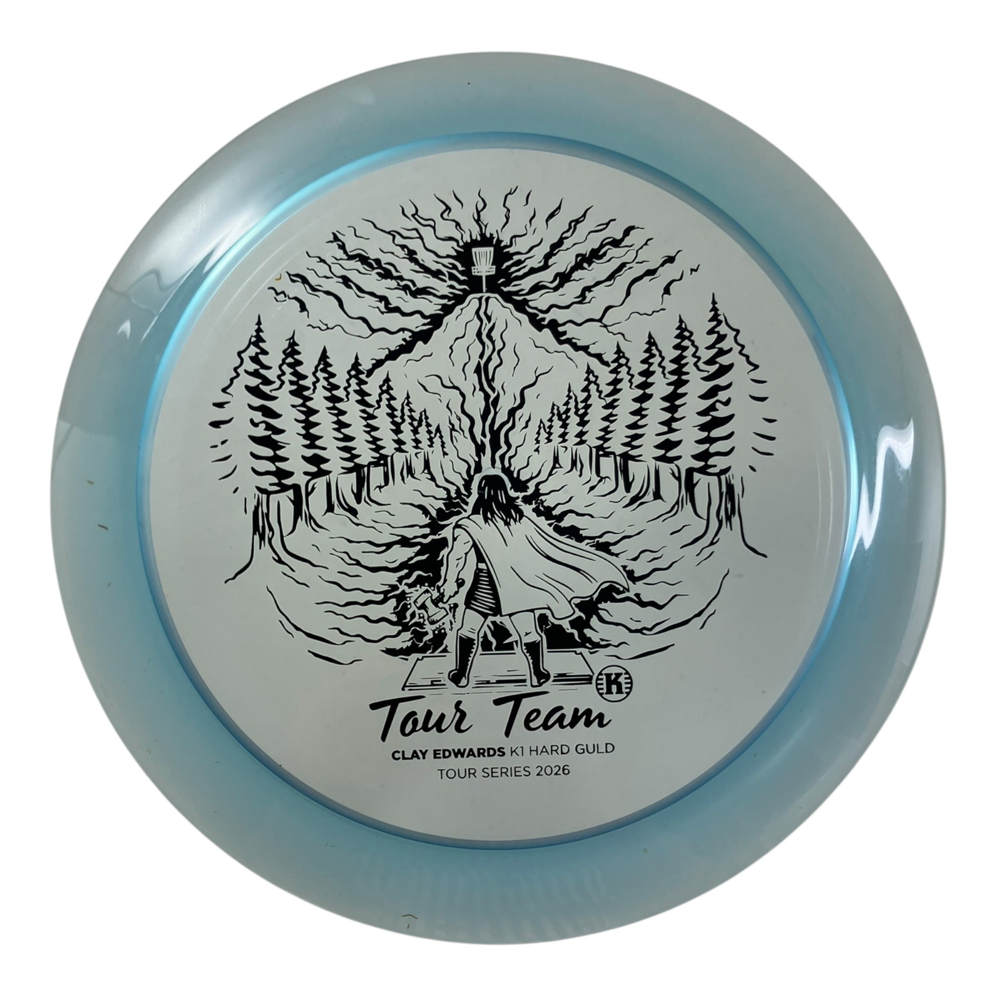 Kastaplast Guld | K1 Hard | Blue/Black 173g (Clay Edwards Tour Team) Disc Golf