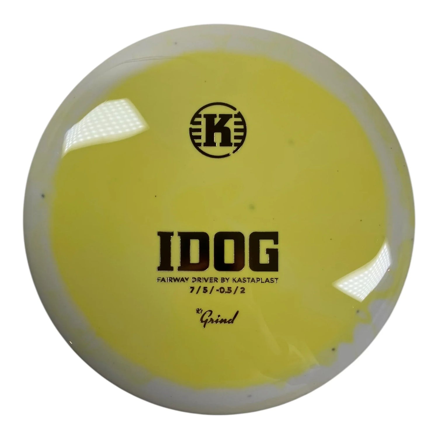 Kastaplast Idog | K1 Grind | Yellow/Gold 172g Disc Golf