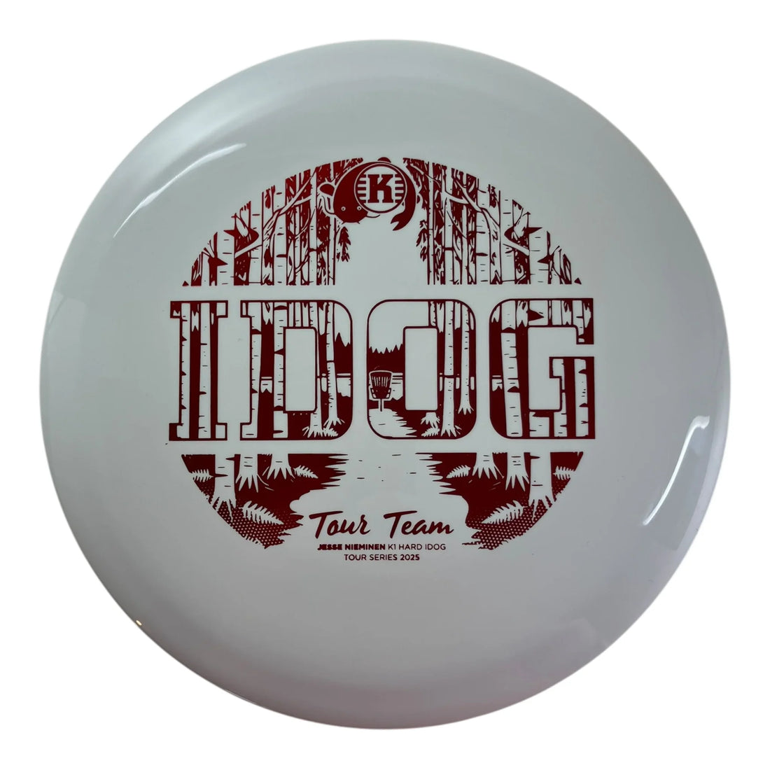 Kastaplast Idog | K1 Hard | White/Red 173g (Jesse Nieminen) Disc Golf