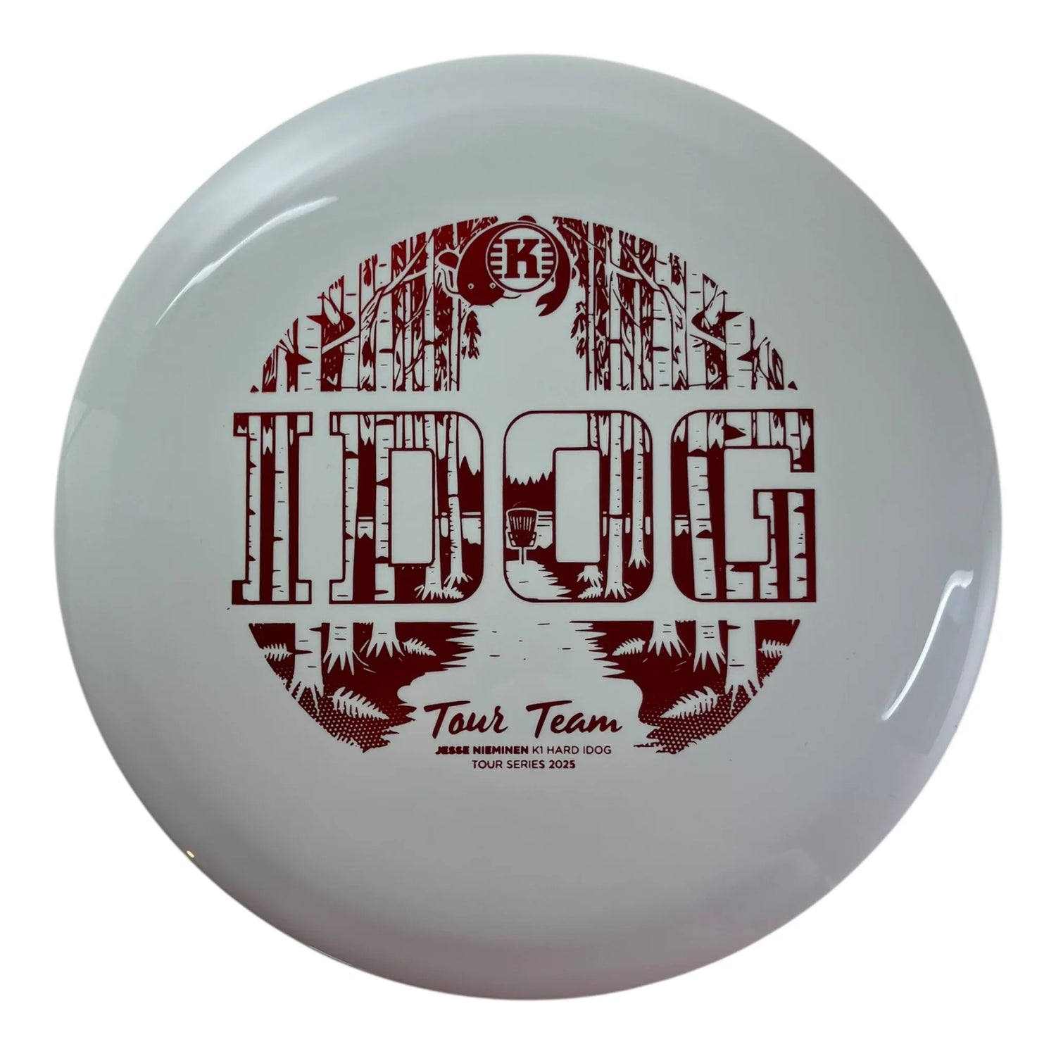 Kastaplast Idog | K1 Hard | White/Red 173g (Jesse Nieminen) Disc Golf
