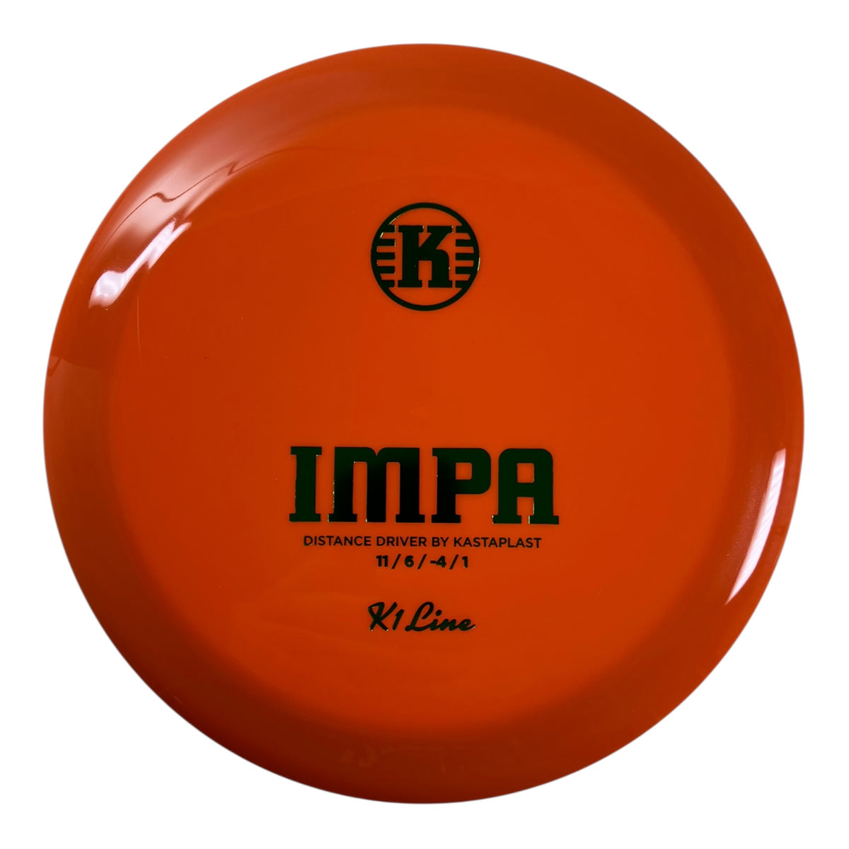 Kastaplast Impa | K1 | Orange/Green 171g Disc Golf