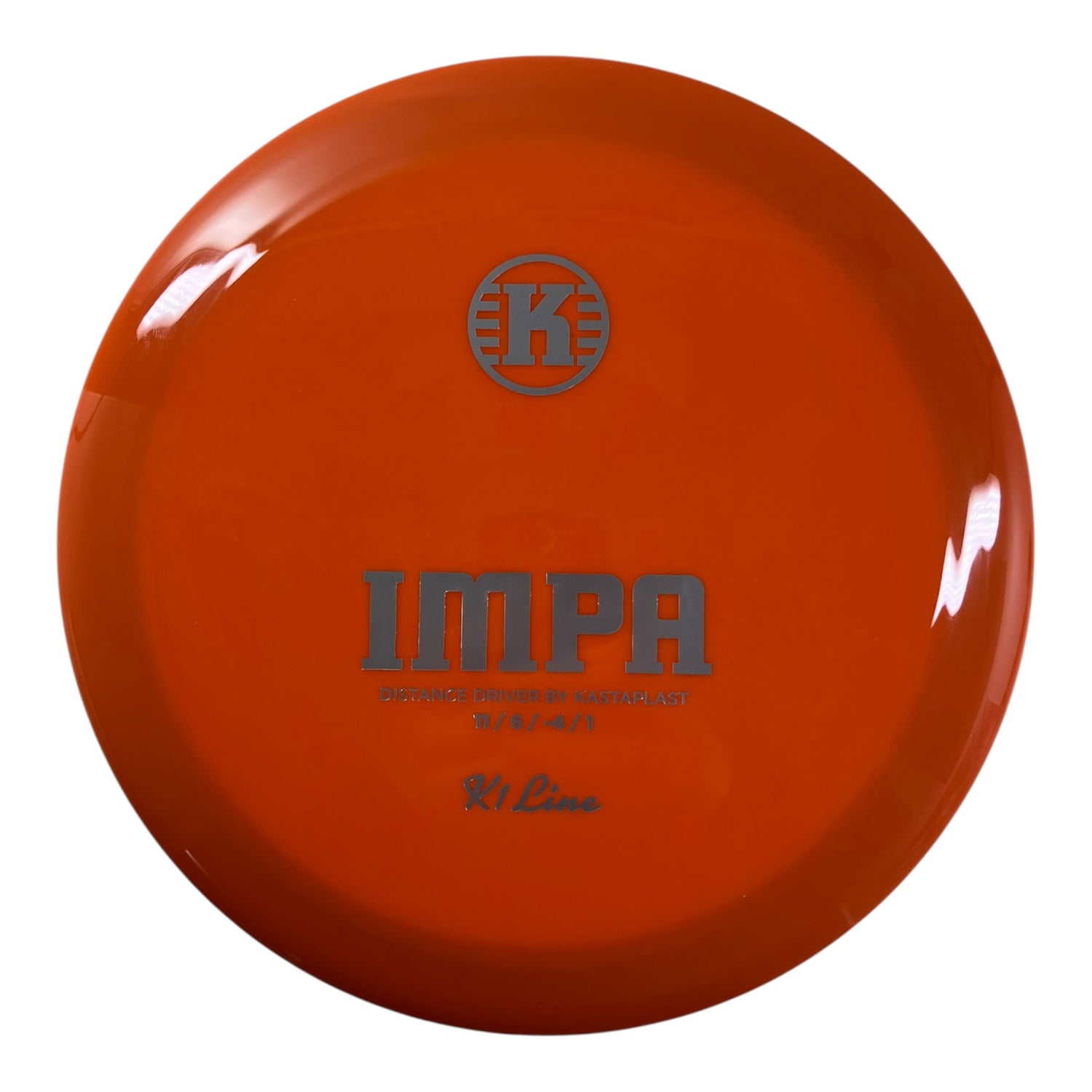 Kastaplast Impa | K1 | Orange/Silver 171g Disc Golf