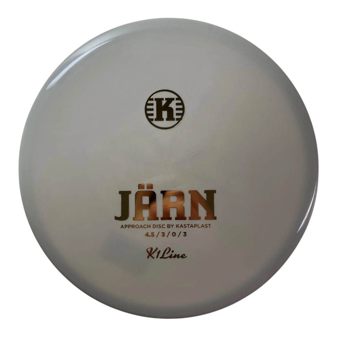 Kastaplast Jarn | K1 | Grey/Gold 174g Disc Golf