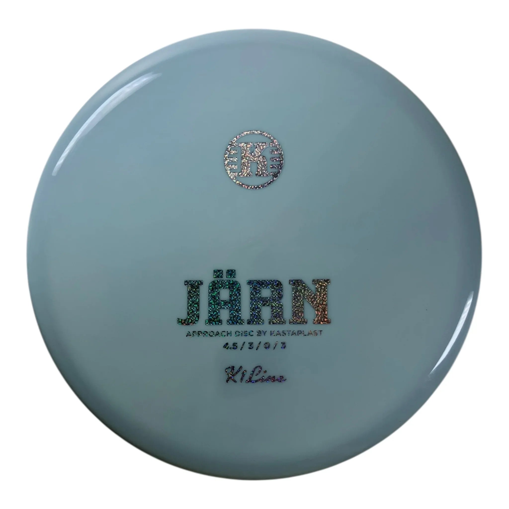Kastaplast Jarn | K1 | Light Blue/Glitter 174-175g Disc Golf