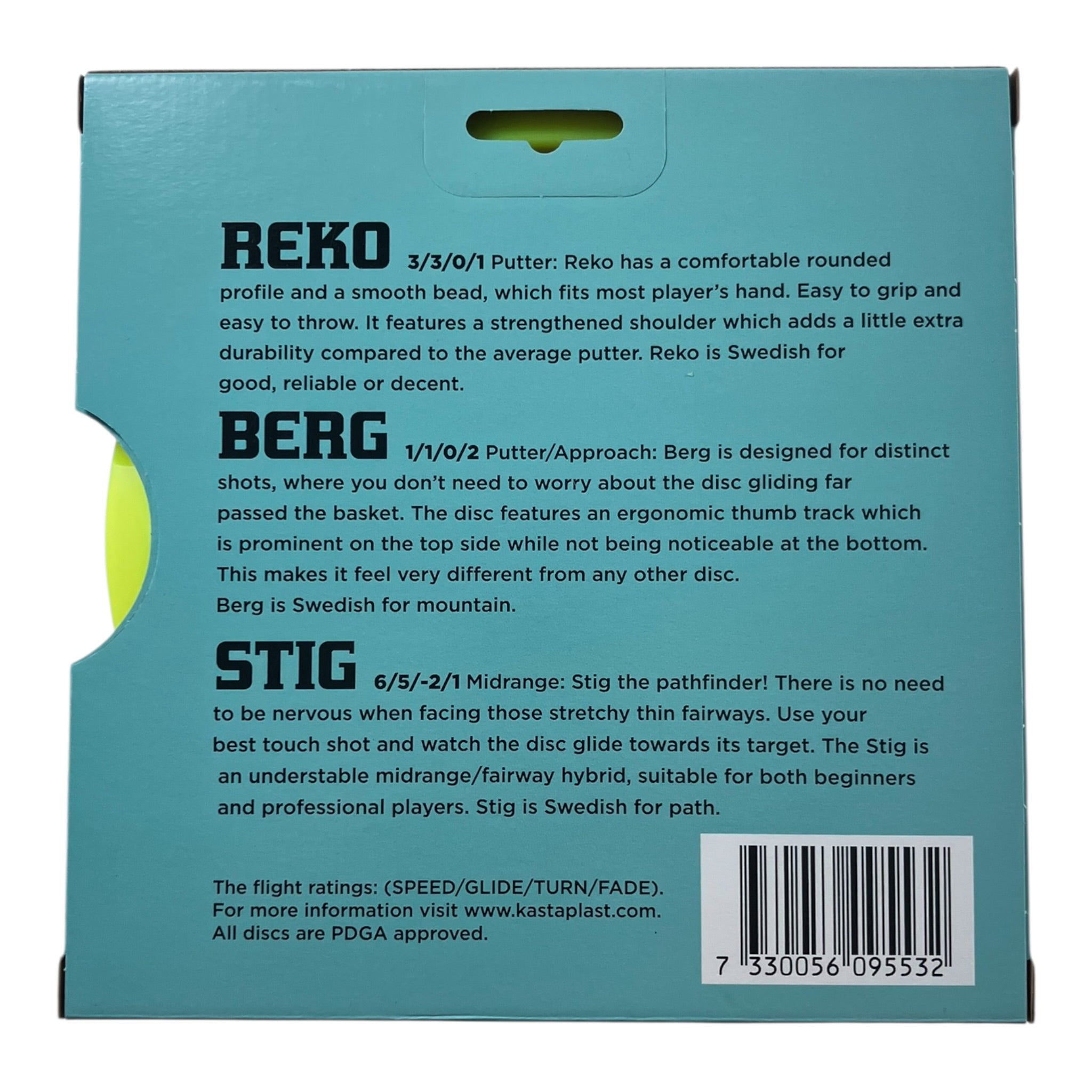 Kastaplast Kastaplast KastaSet Disc Golf Starter Set - Includes Reko, Berg, Stig Disc Golf