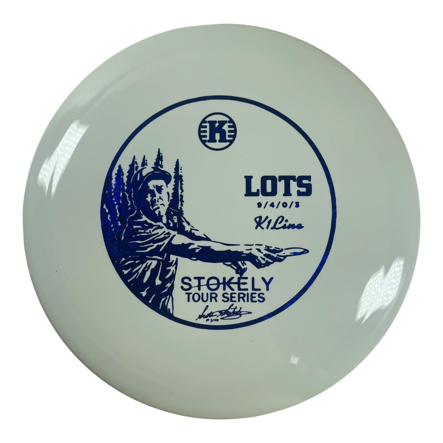 Kastaplast Lots | K1 | White/Blue 175g (Scott Stokely) Disc Golf