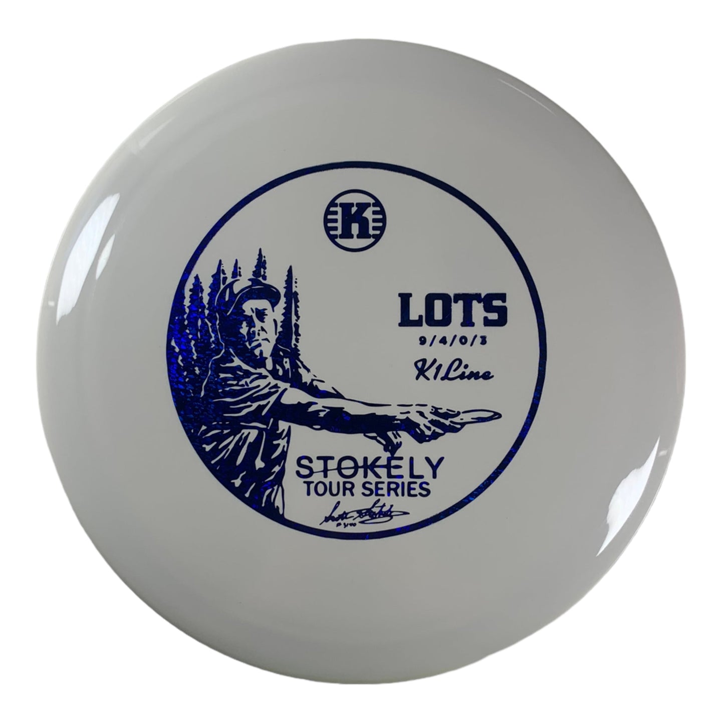 Kastaplast Lots | K1 | White/Blue 175g (Scott Stokely) Disc Golf