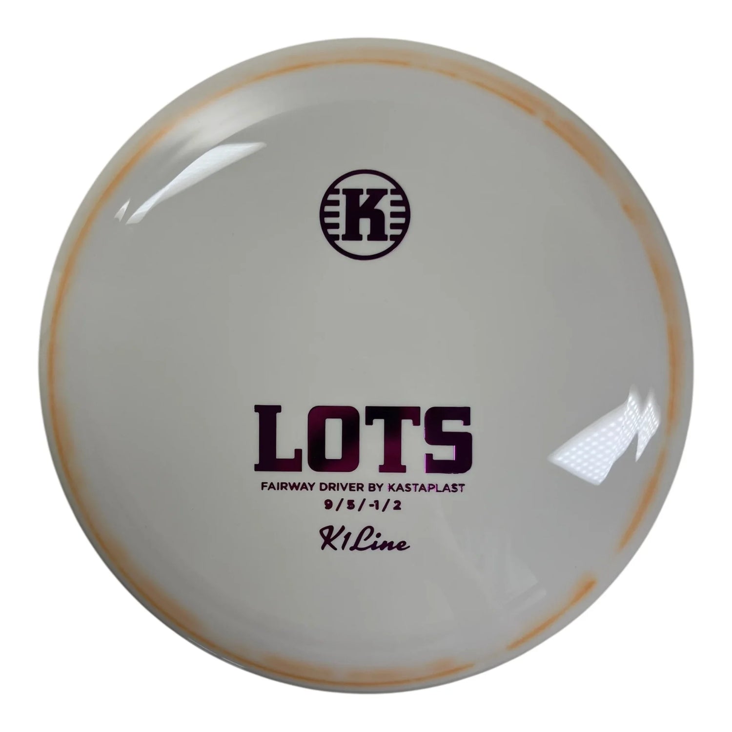 Kastaplast Lots | K1 | White/Purple/Orange 173g Disc Golf