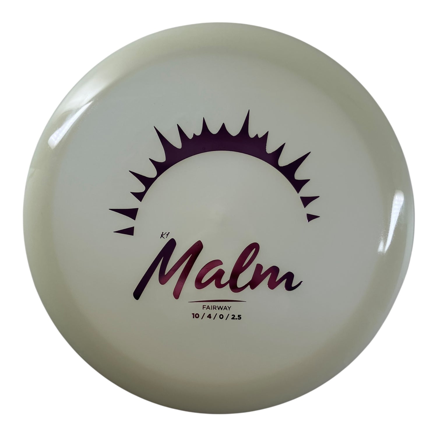 Kastaplast Malm | K1 Glow | Glow/Pink 171g Disc Golf