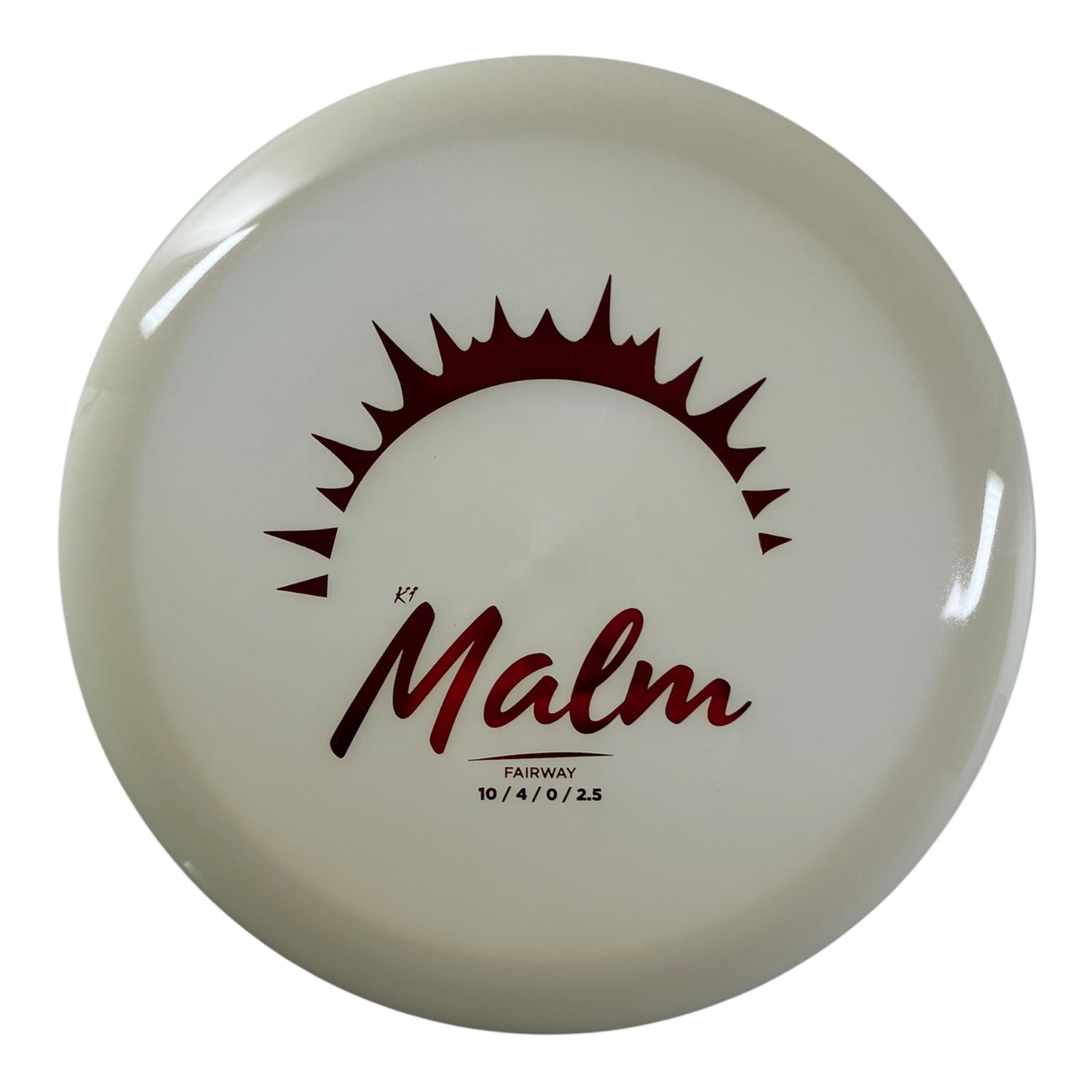 Kastaplast Malm | K1 Glow | Glow/Red 173g Disc Golf