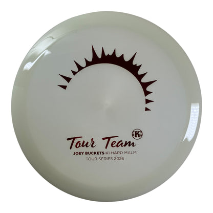 Kastaplast Malm | K1 Hard Glow | Red/Glow 173g (Joey Buckets Tour Series 2026) Disc Golf