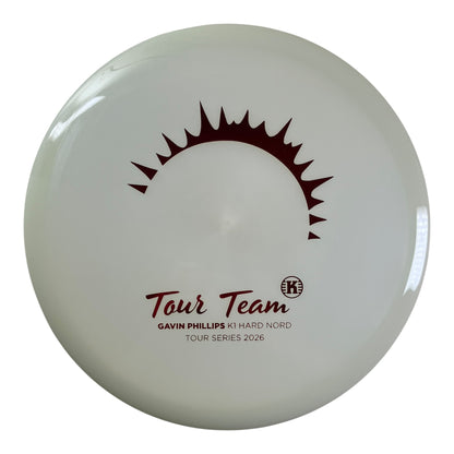 Kastaplast Nord | K1 Hard Glow | Red/Glow 177g (Gavin Phillips Tour Series 2026) Disc Golf