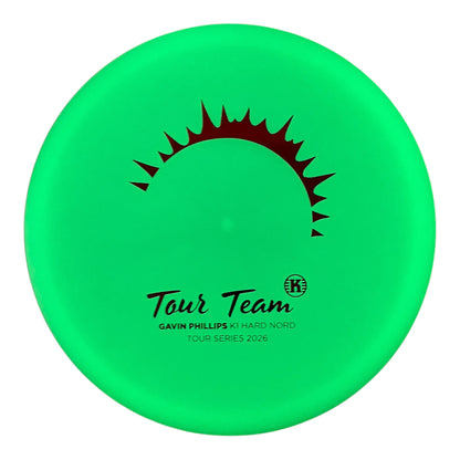 Kastaplast Nord | K1 Hard Glow | Red/Glow 177g (Gavin Phillips Tour Series 2026) Disc Golf