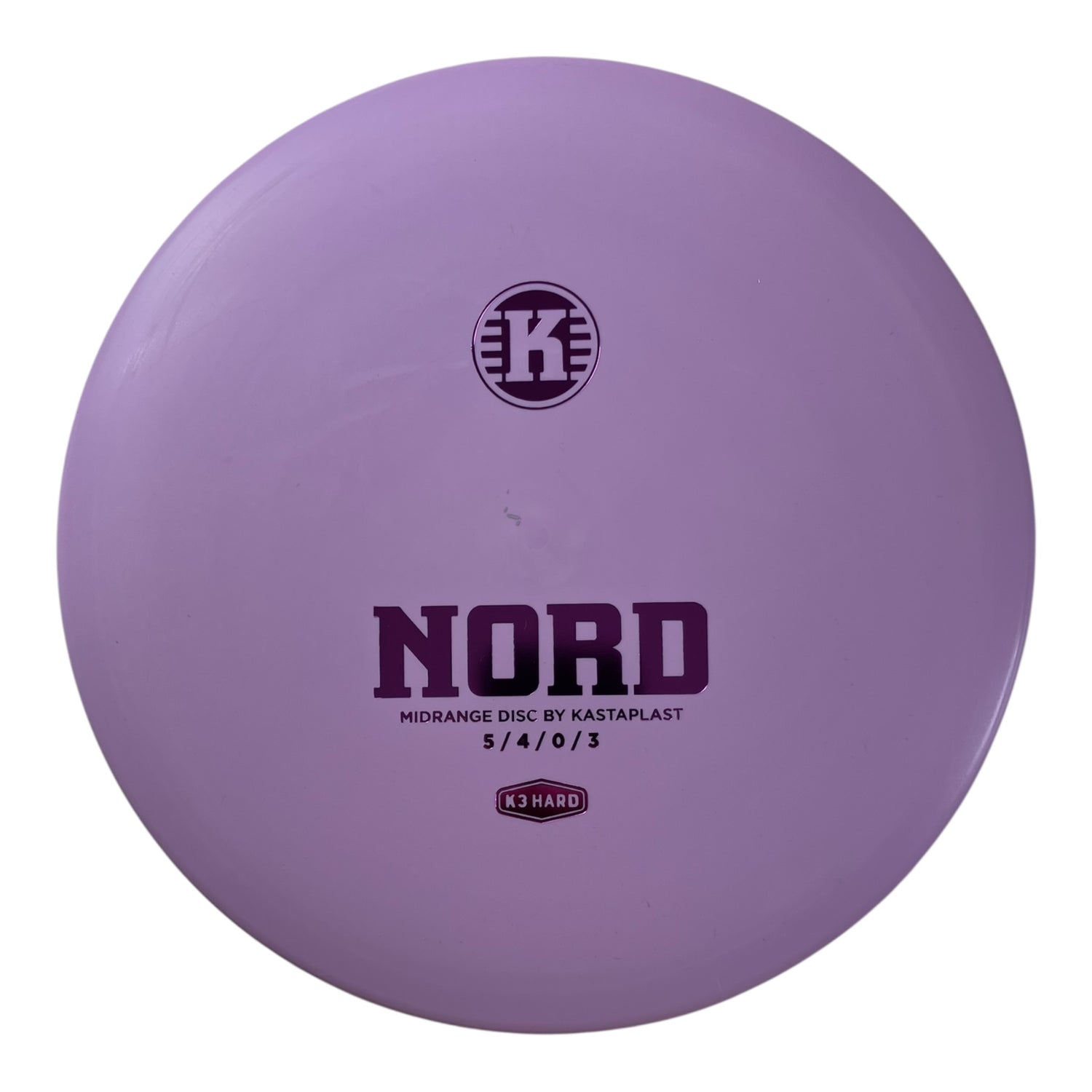 Kastaplast Nord | K3 Hard | Purple/Purple 177g Disc Golf
