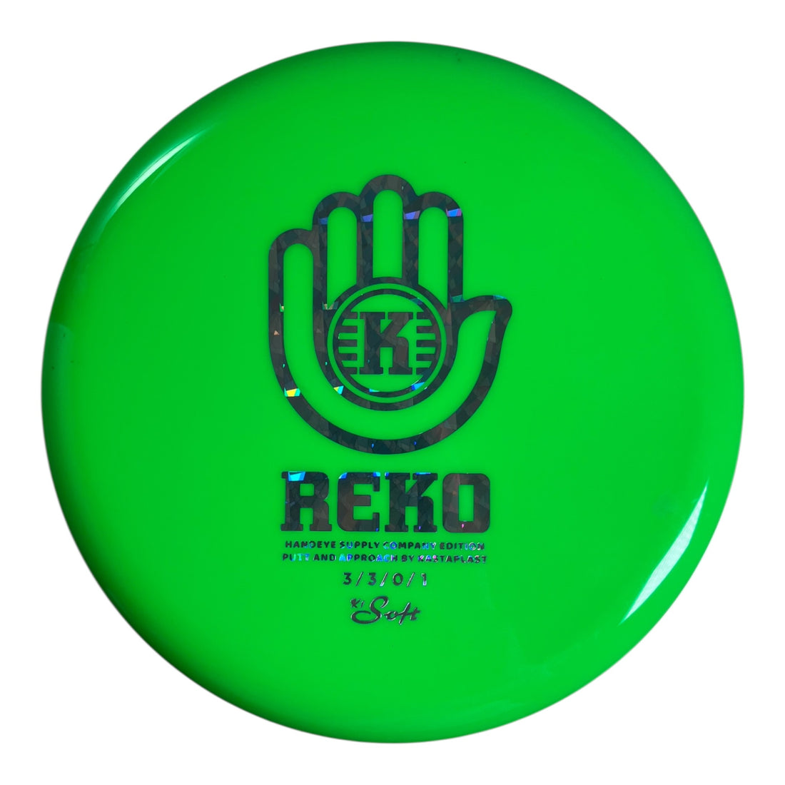 Kastaplast Reko | K1 Soft | Green/Holo 174-175g (Handeye Supply) Disc Golf