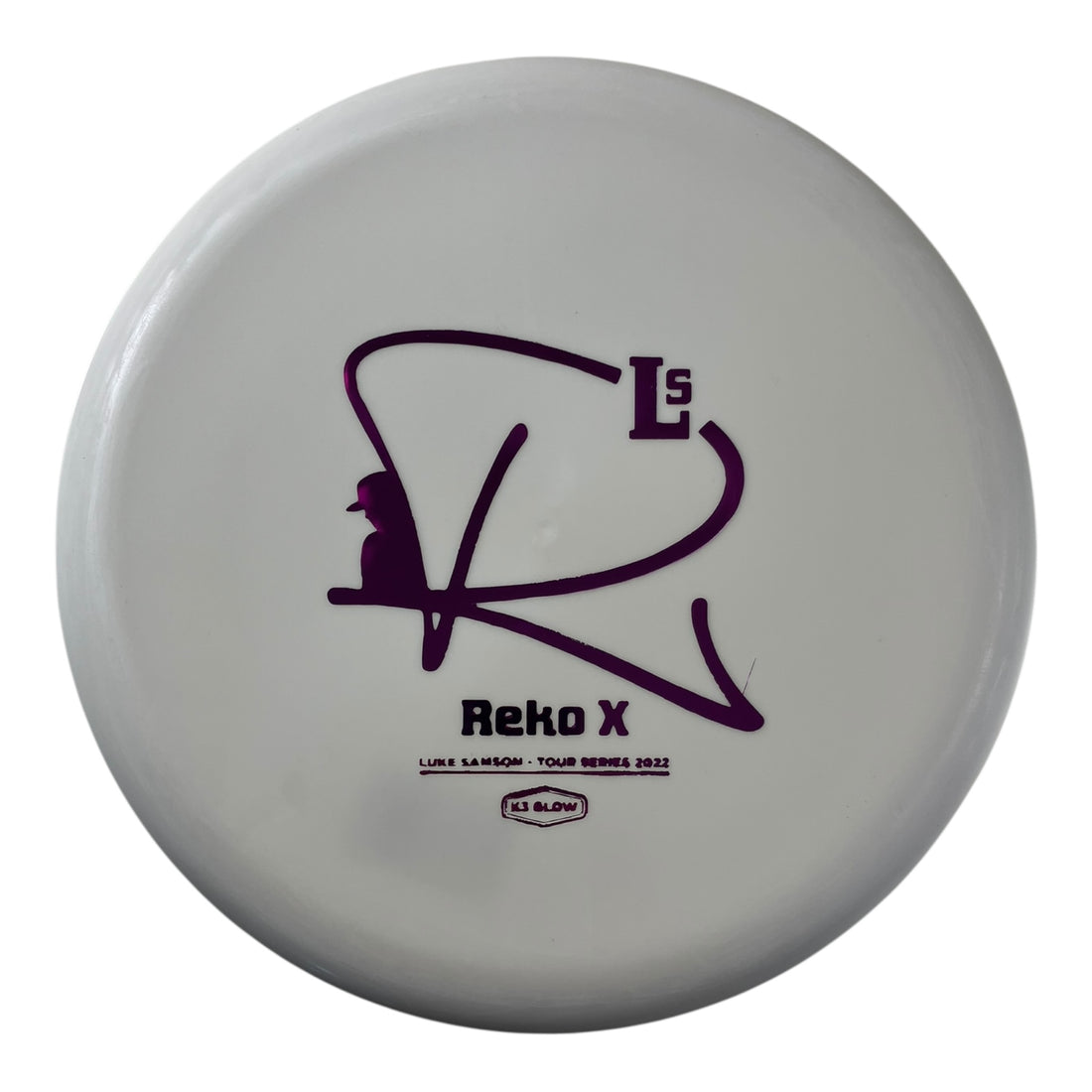 Kastaplast Reko X | K3 Glow | White/Pink 175-176g (Luke Samson) Disc Golf