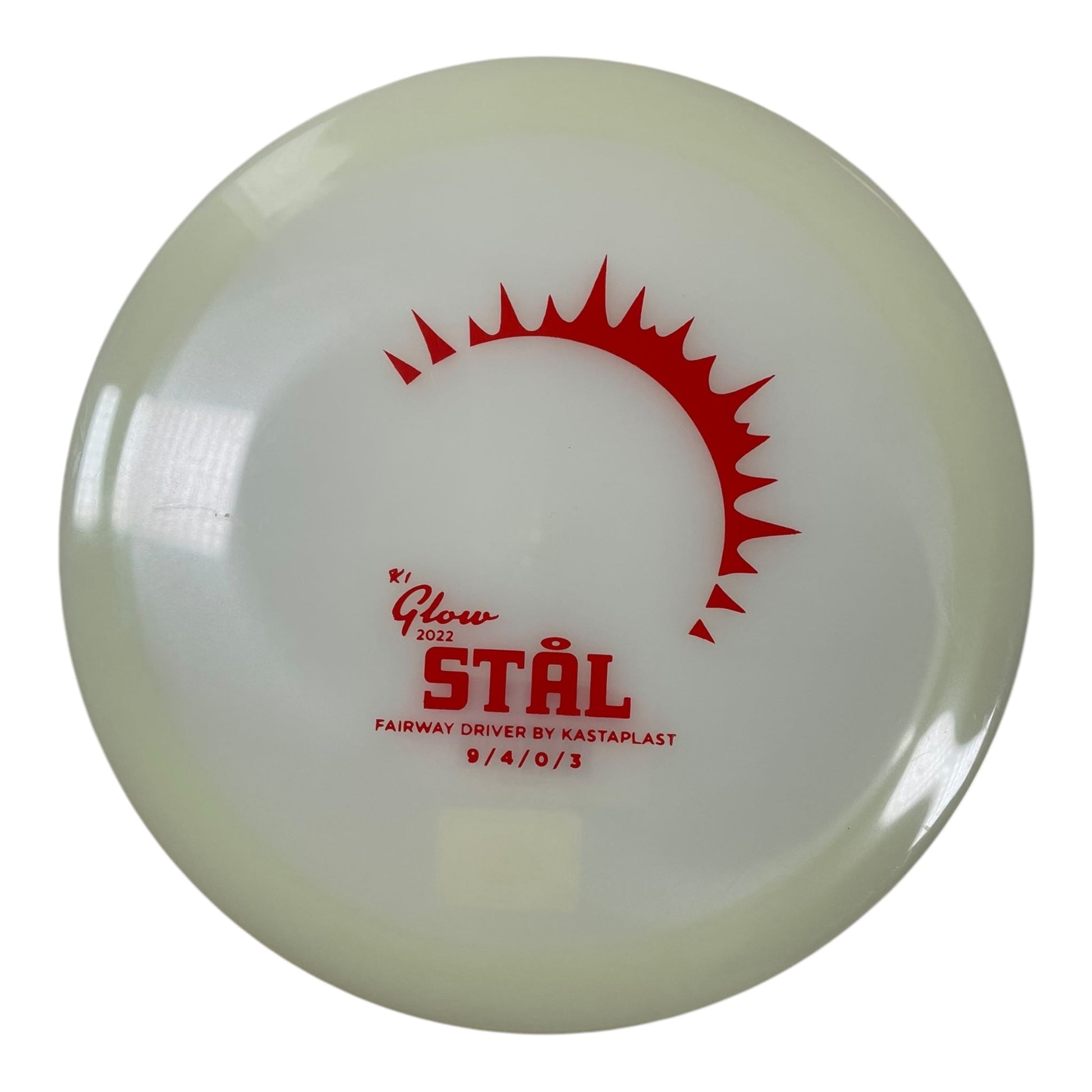 Kastaplast Stål | K1 Glow | Glow/Red 173g (2022) Disc Golf