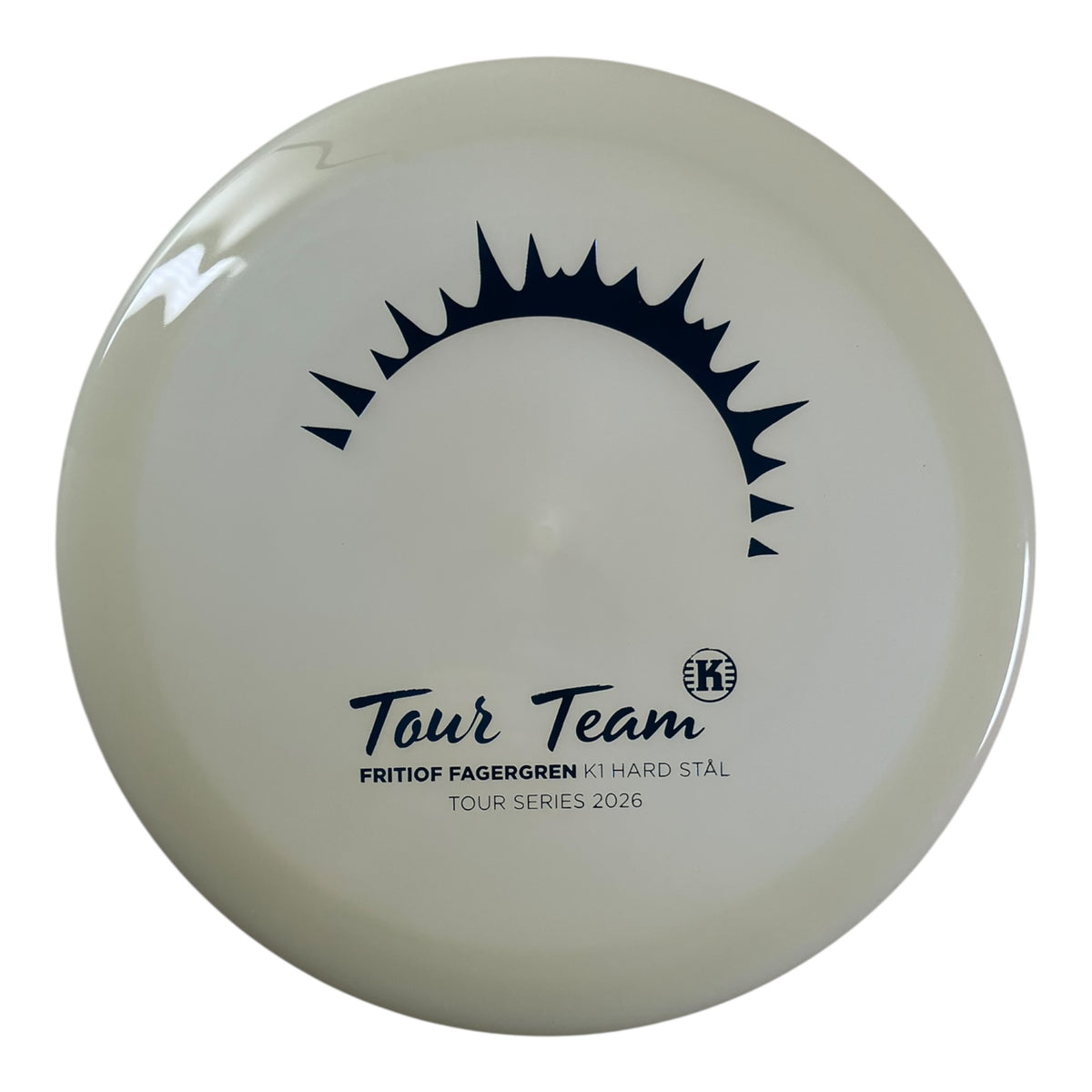 Kastaplast Stäl | K1 Hard Glow | Blue/Glow 175g (Fritiof Fagergren Tour Series 2026) Disc Golf