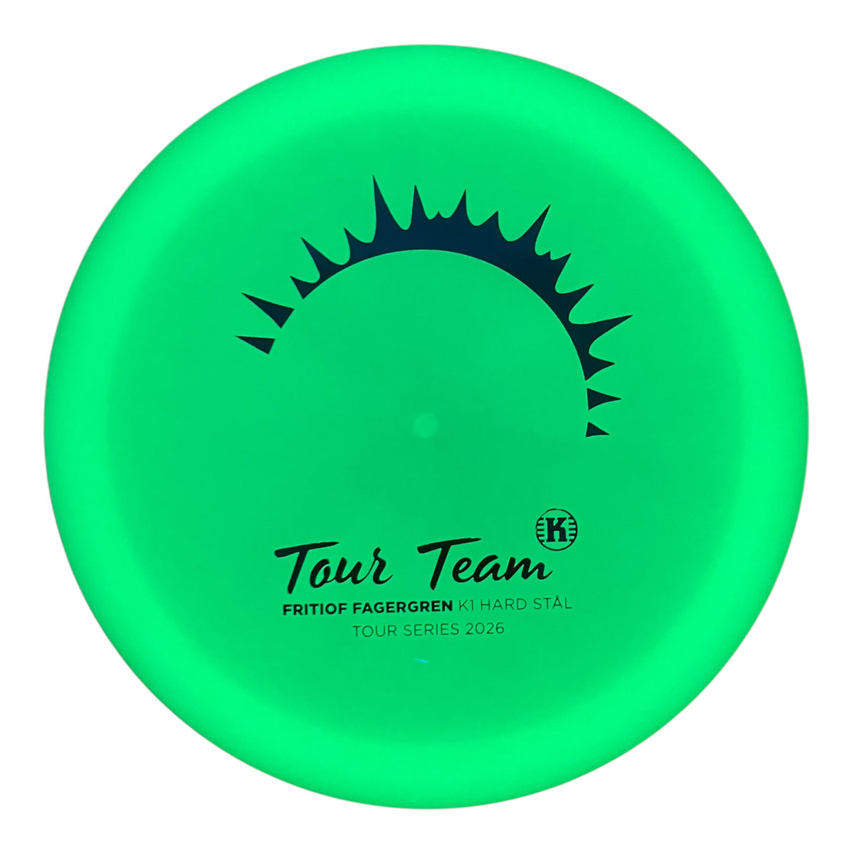 Kastaplast Stäl | K1 Hard Glow | Blue/Glow 175g (Fritiof Fagergren Tour Series 2026) Disc Golf
