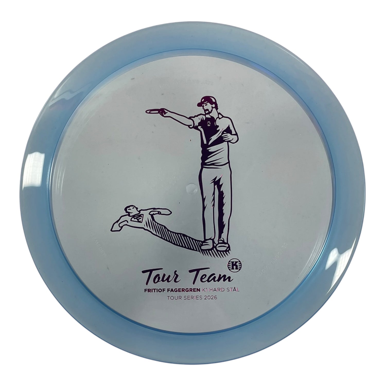 Kastaplast Stäl | K1 Hard | Blue/Pink 175g (Fritiof Fagergren) Disc Golf