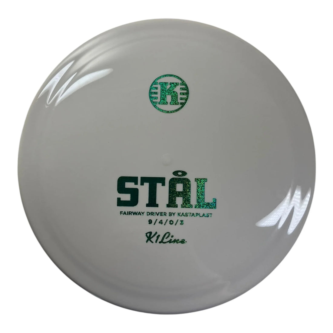 Kastaplast Stål | K1 | White/Green 175g Disc Golf