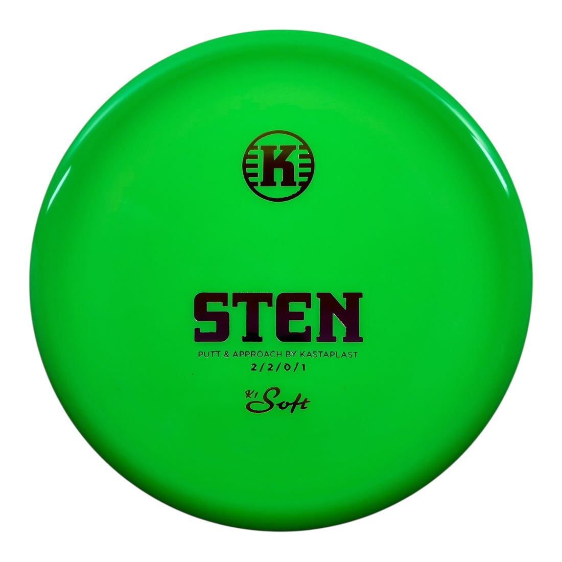 Kastaplast Sten | K1 Soft | Green/Sunset 173g Disc Golf