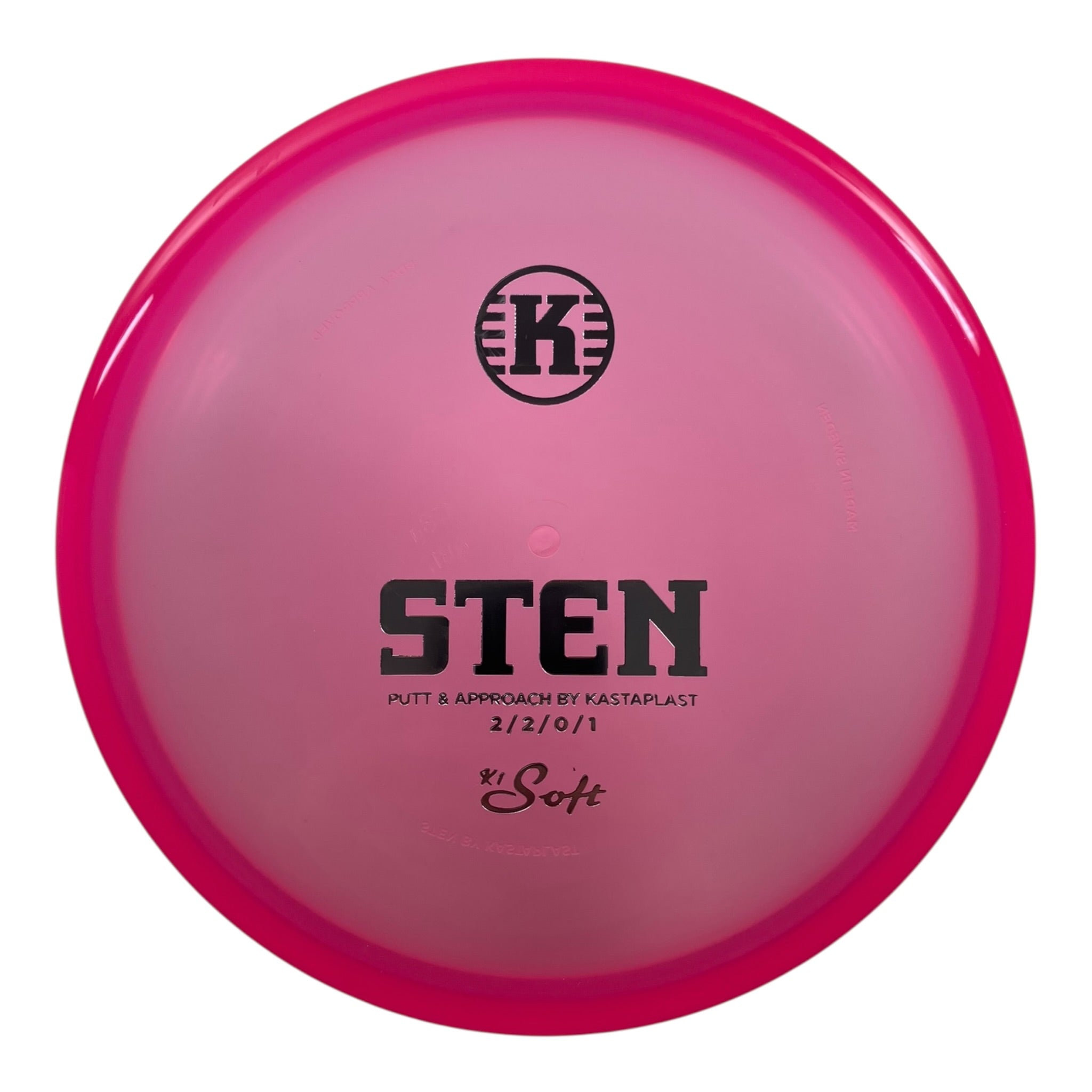 Kastaplast Sten | K1 Soft | Pink/Holo 173g Disc Golf
