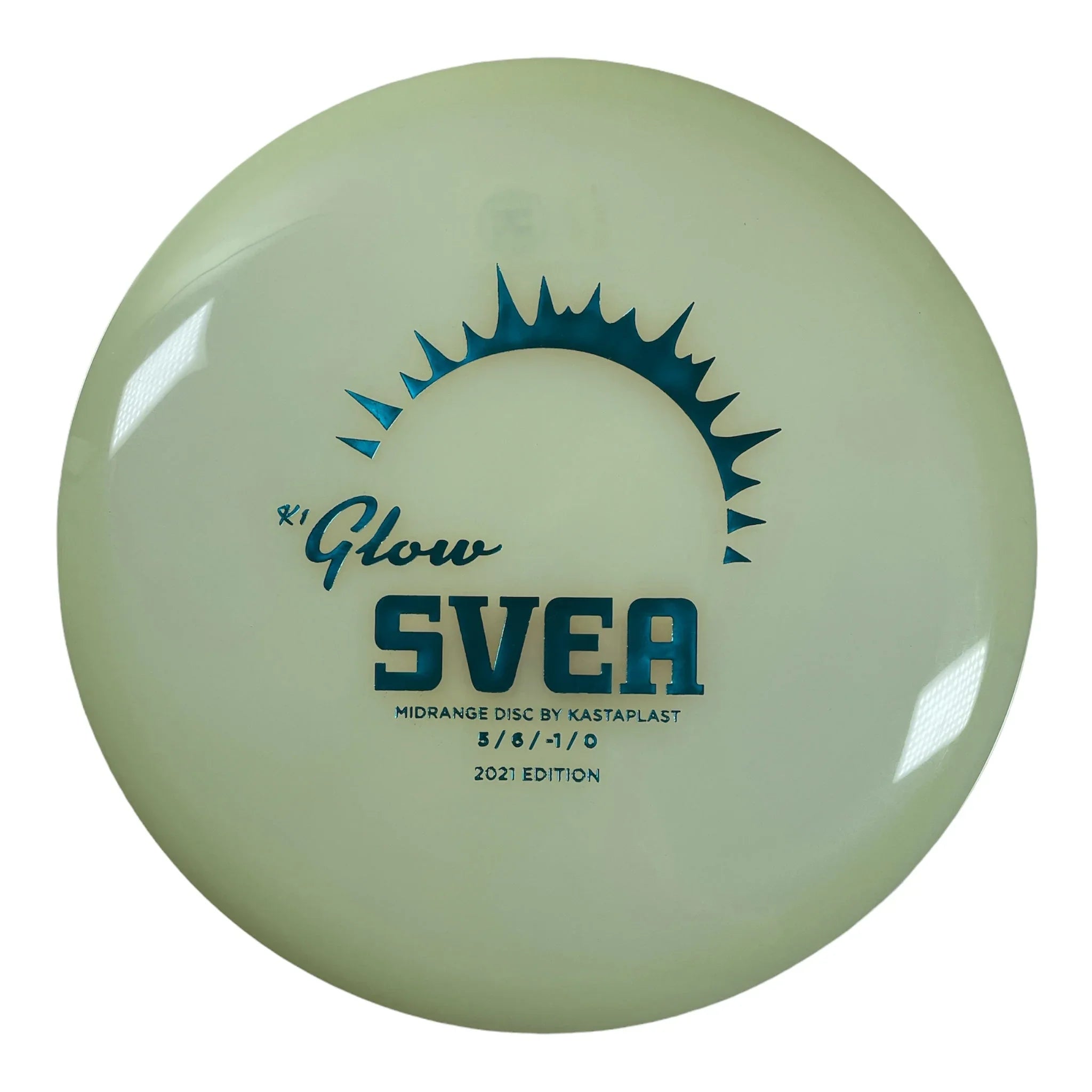 Kastaplast Svea | K1 Glow | Glow/Teal 178 - 179g Disc Golf