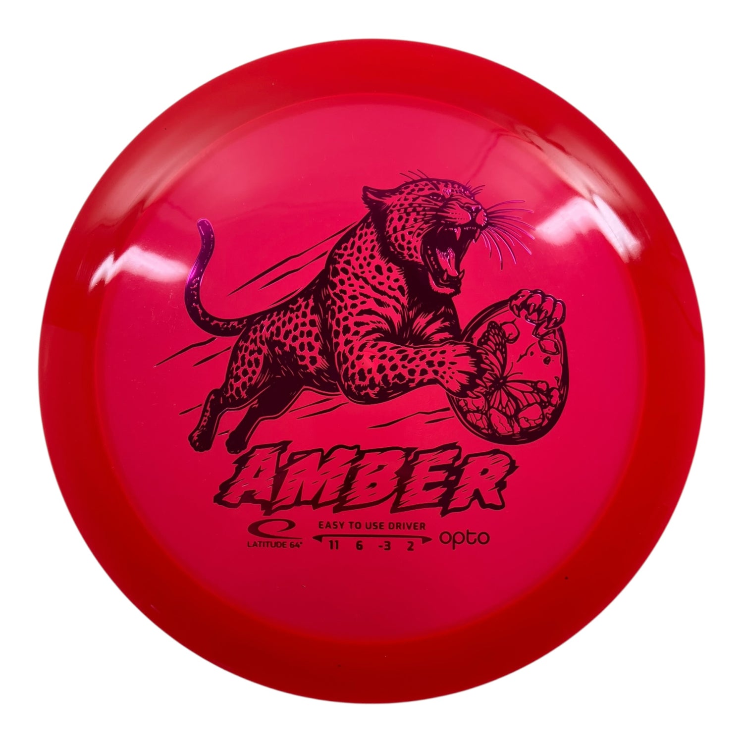 Latitude 64 Amber | Opto | Red/Purple 159g Disc Golf
