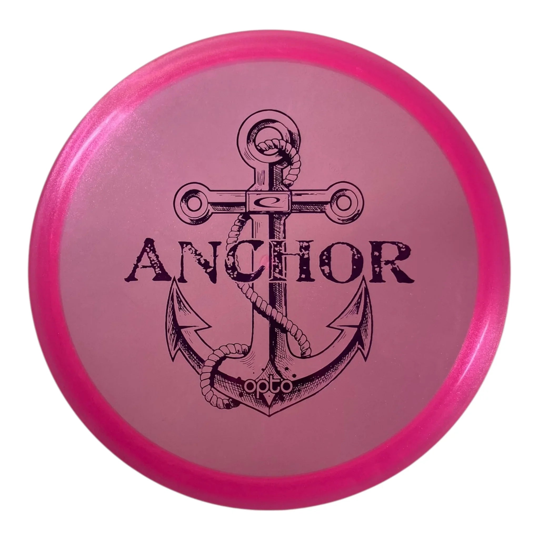Latitude 64 Anchor | Opto-X Glimmer | Pink/Purple 180g Disc Golf