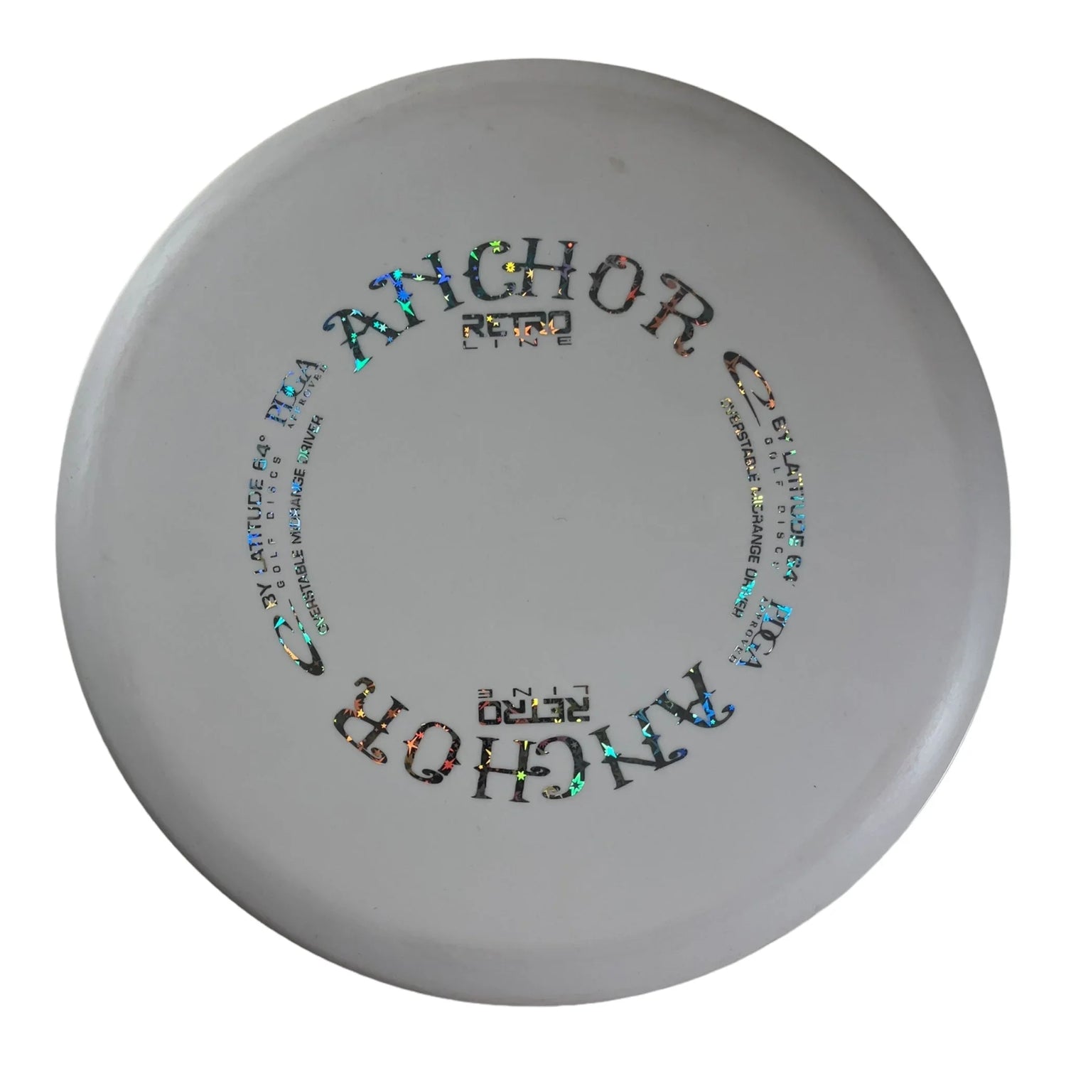 Latitude 64 Anchor | Retro Line | White/Silver 178g (Used Great) Disc Golf