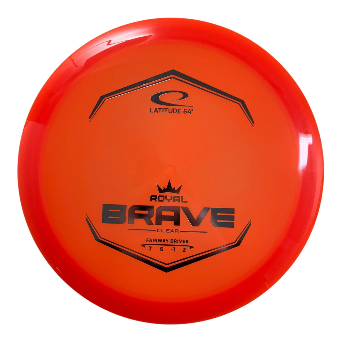 Latitude 64 Brave | Royal Clear | Orange/Silver 176g Disc Golf