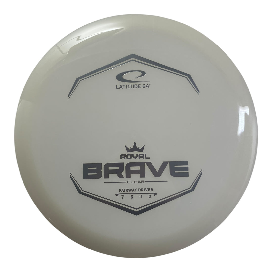 Latitude 64 Brave | Royal Clear | White/Silver 173g Disc Golf