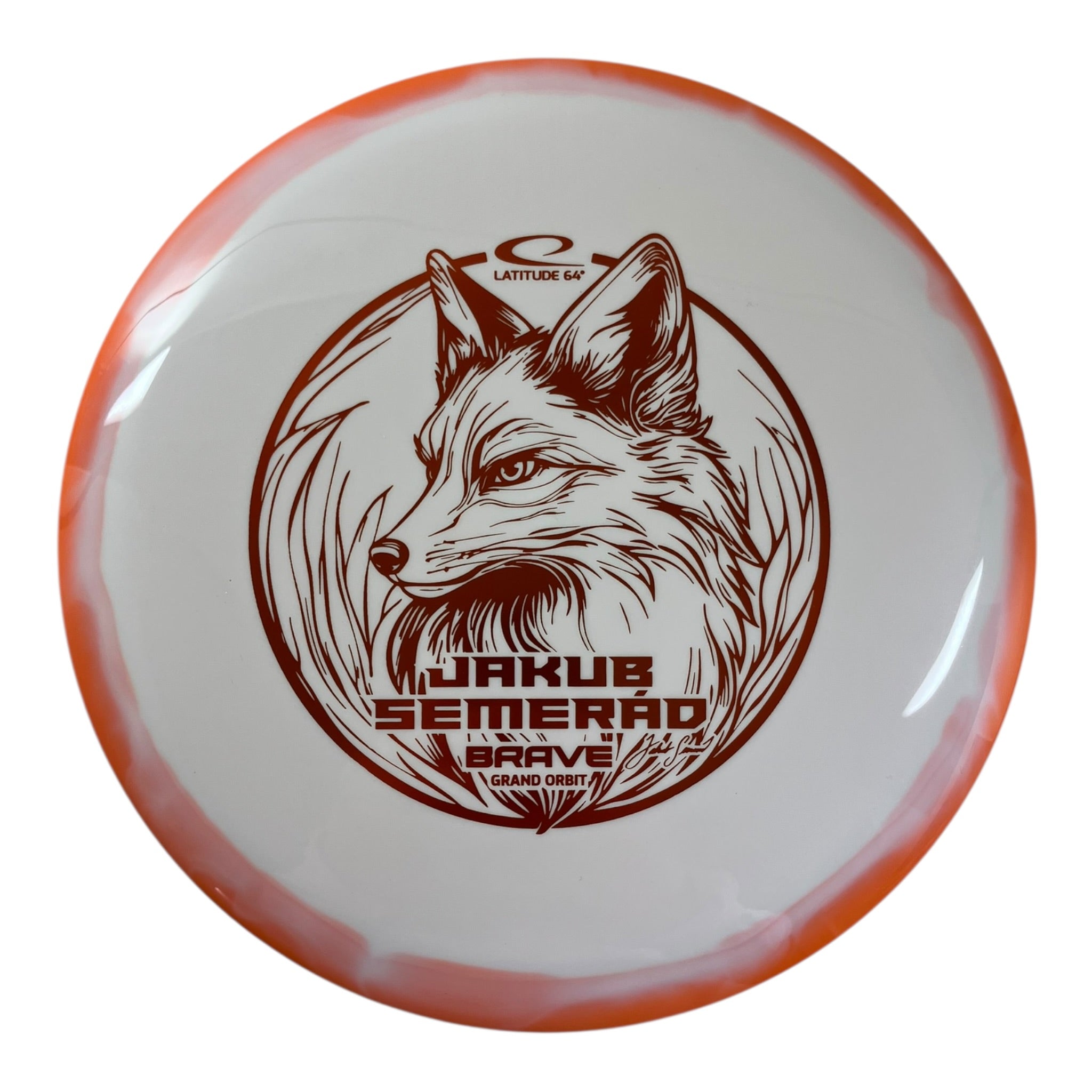 Latitude 64 Brave | Grand Orbit | White/Orange 175g (Jakub Semerad) Disc Golf