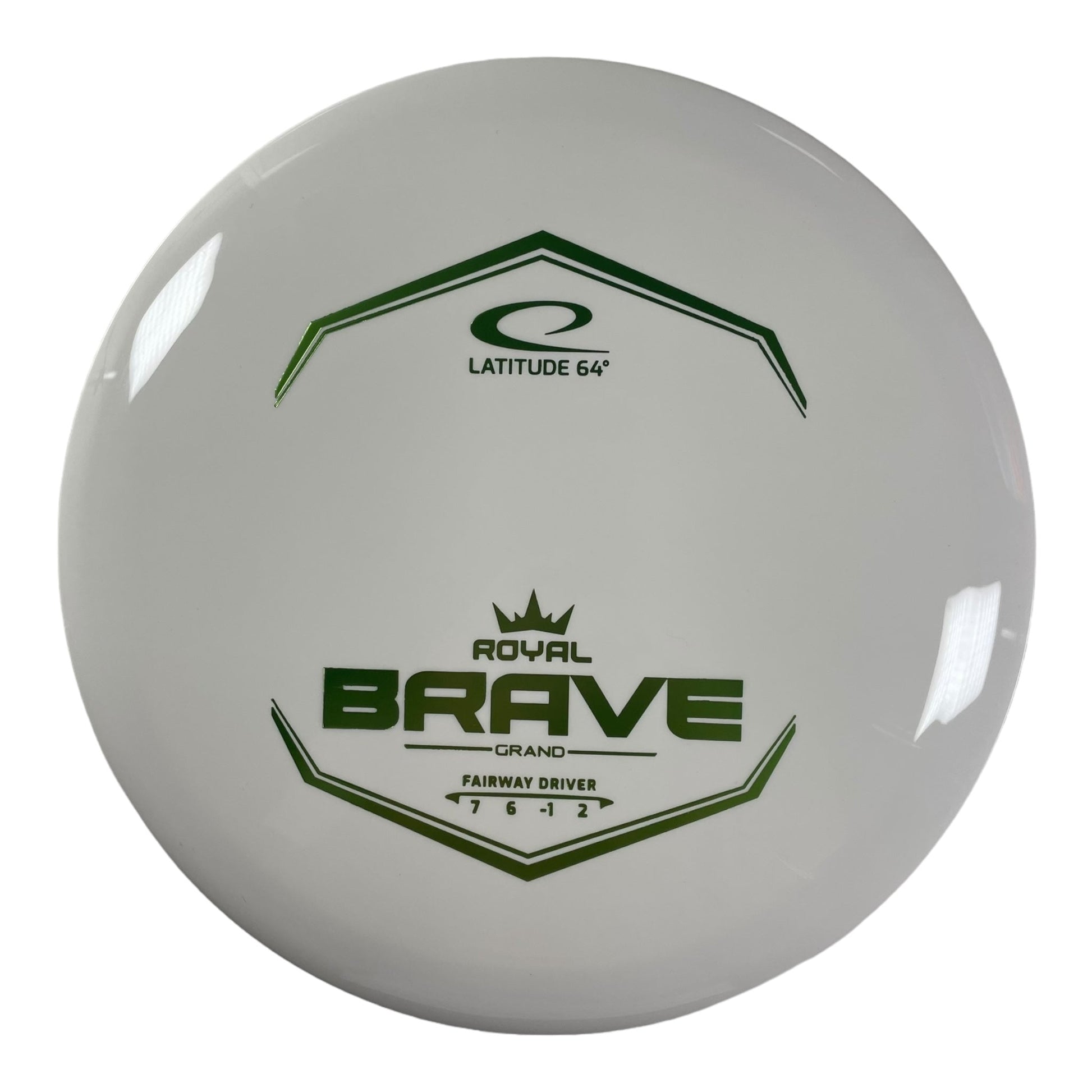 Latitude 64 Brave | Royal Grand | White/Green 175g Disc Golf