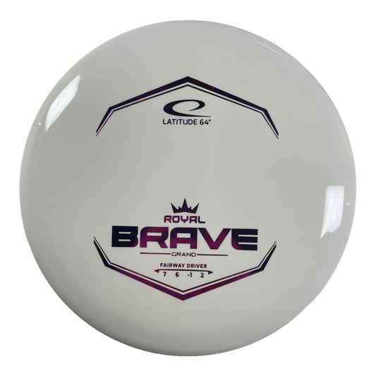 Latitude 64 Brave | Royal Grand | White/Purple 175g Disc Golf