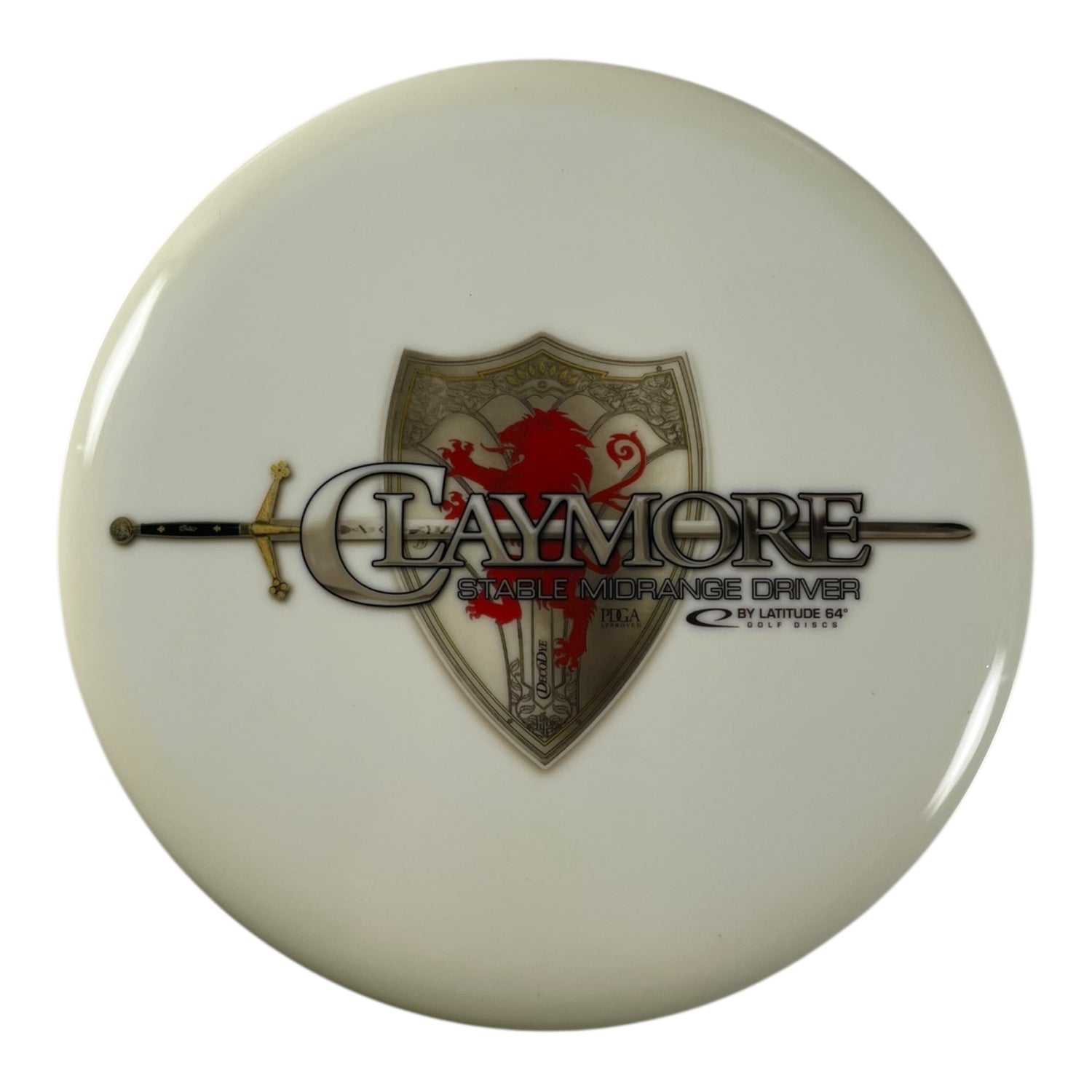 Latitude 64 Claymore | Gold | White/Multi 174g (DecoDye Old Run) Disc Golf
