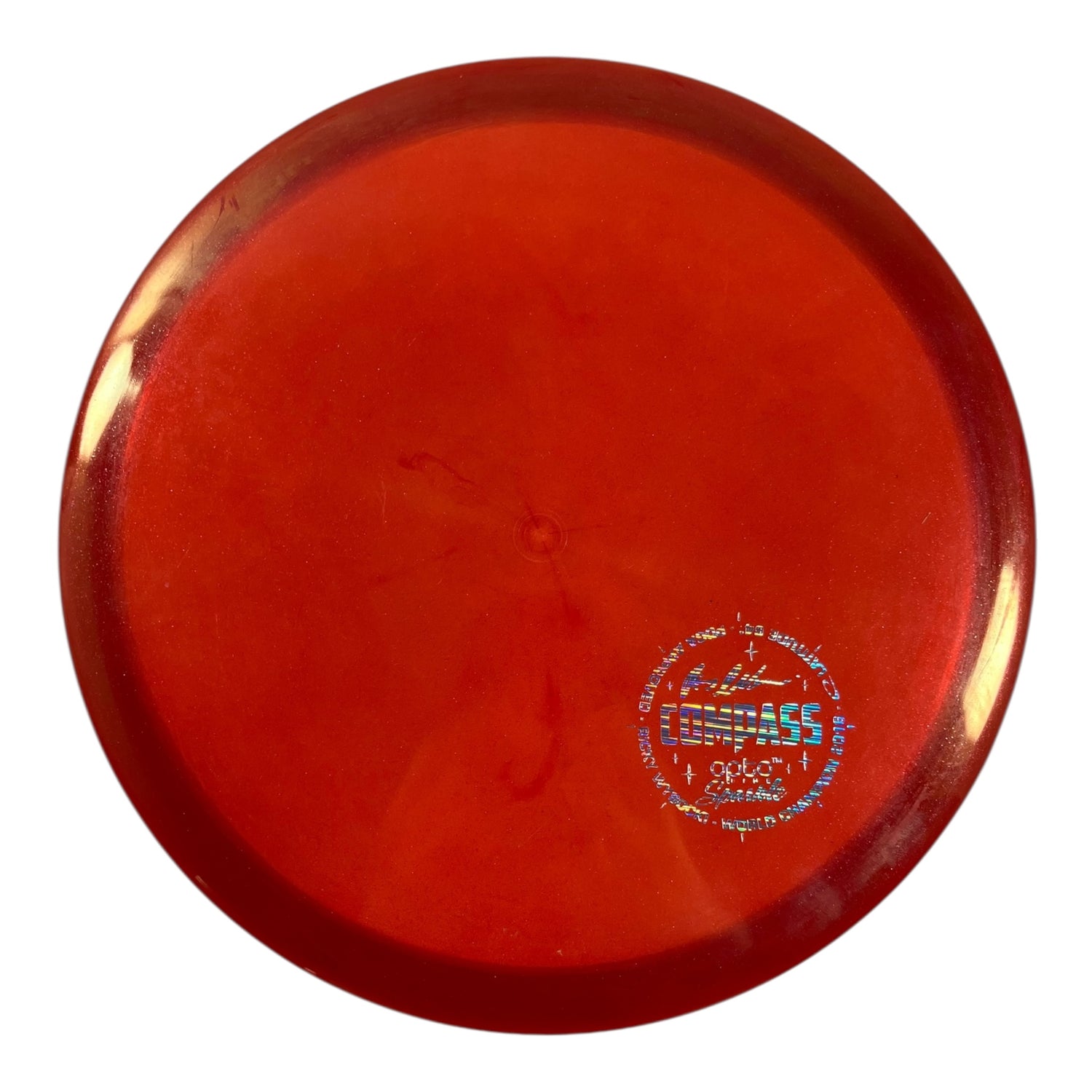 Latitude 64 Compass - Used Like New | Opto Sparkle | Orange/Holo 177g (Ricky Wysocki) Disc Golf