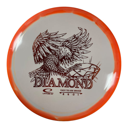 Latitude 64 Diamond | Gold Orbit | White/Orange 156 - 159g Disc Golf