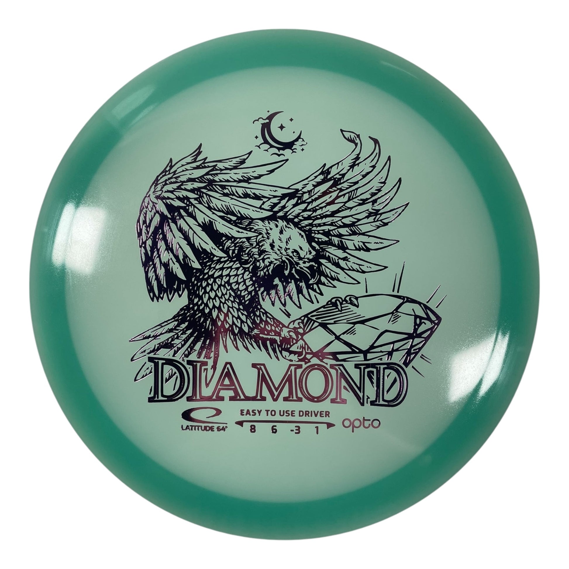 Latitude 64 Diamond | Opto Moonshine | Blue/Pink 156g Disc Golf