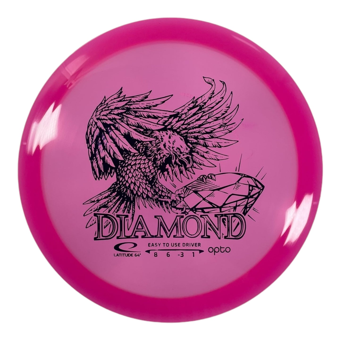 Latitude 64 Diamond | Opto | Pink/Purple 155 - 156g Disc Golf