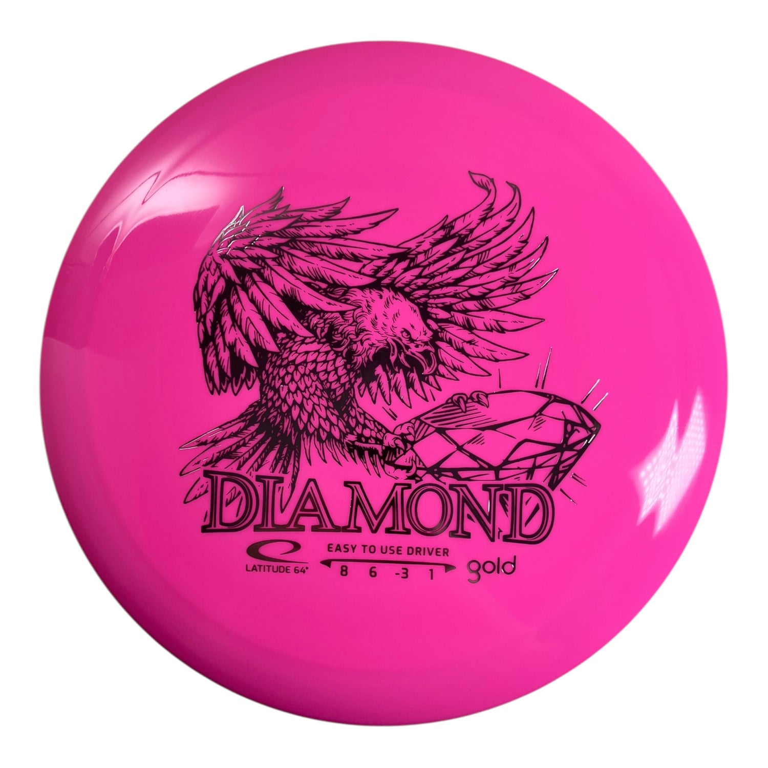 Latitude 64 Diamond | Gold | Pink/Holo 151g Disc Golf