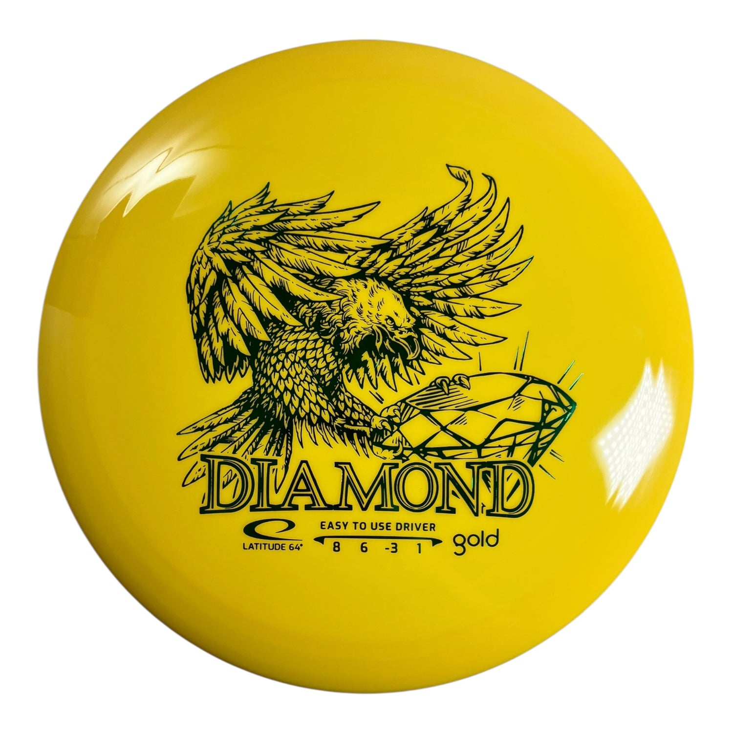 Latitude 64 Diamond | Gold | Yellow/Teal 153g Disc Golf