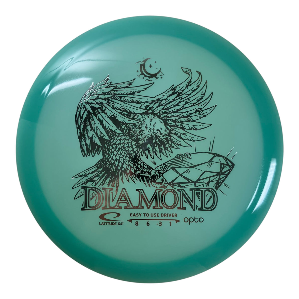 Latitude 64 Diamond | Opto Moonshine | Blue/Holo 156g Disc Golf