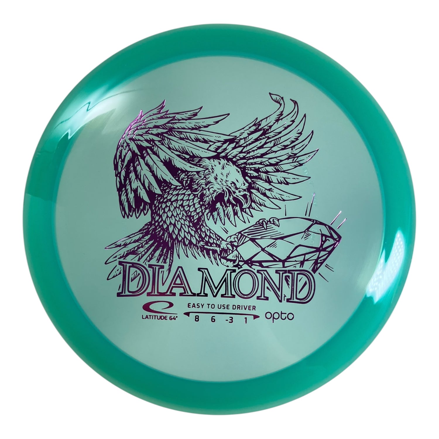 Latitude 64 Diamond | Opto | Blue/Purple 157g Disc Golf