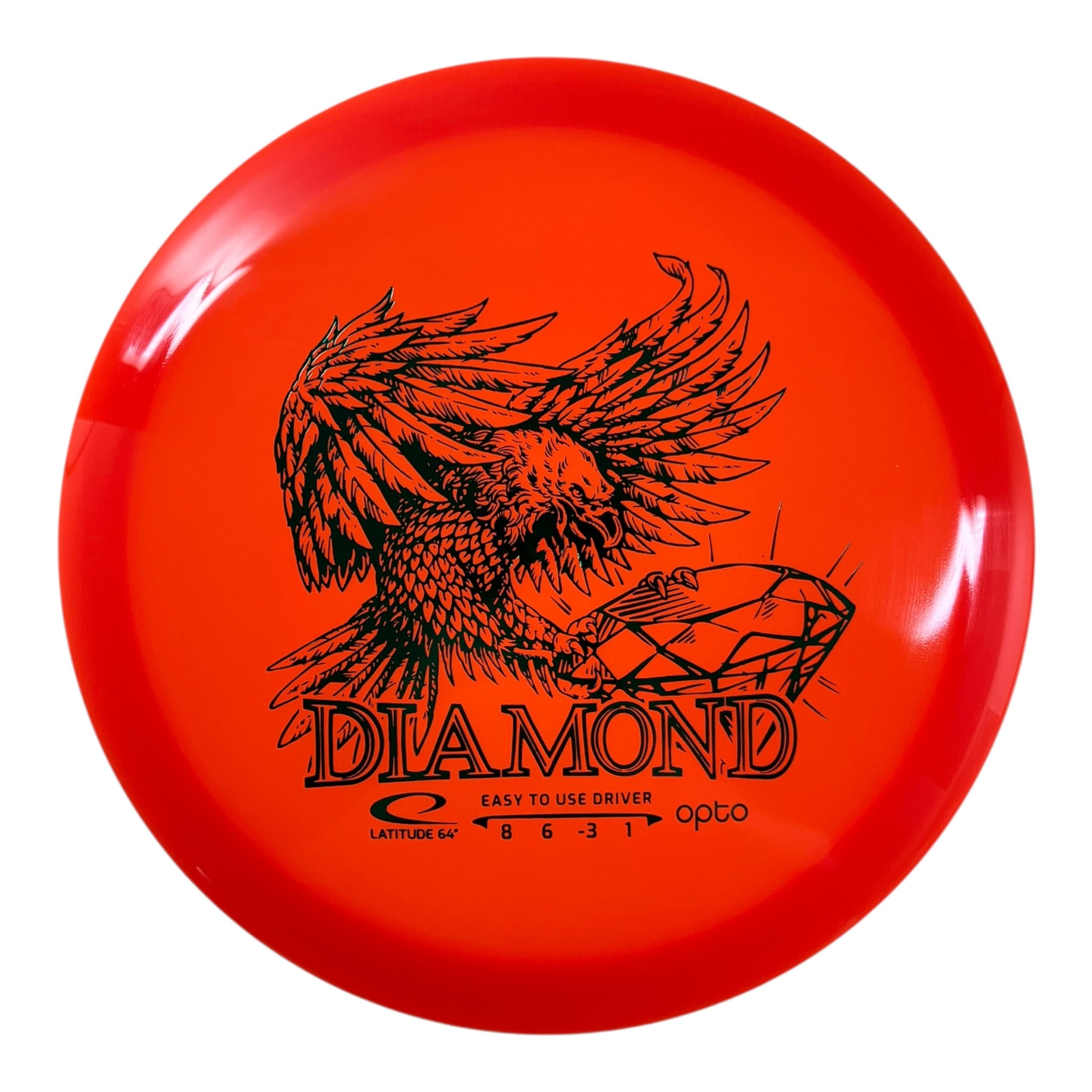 Latitude 64 Diamond | Opto | Orange/Green 157g Disc Golf