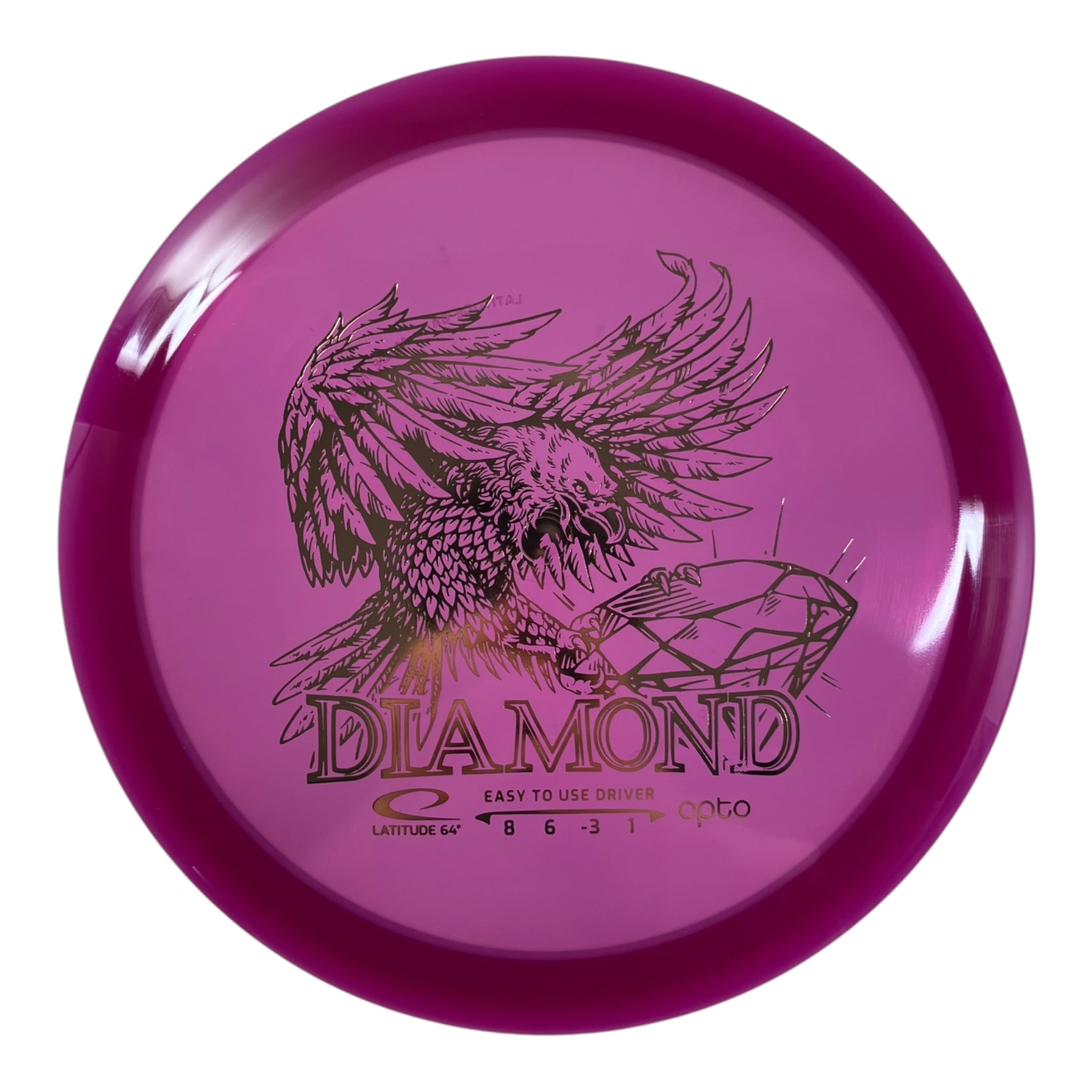 Latitude 64 Diamond | Opto | Purple/Gold 156-157g Disc Golf