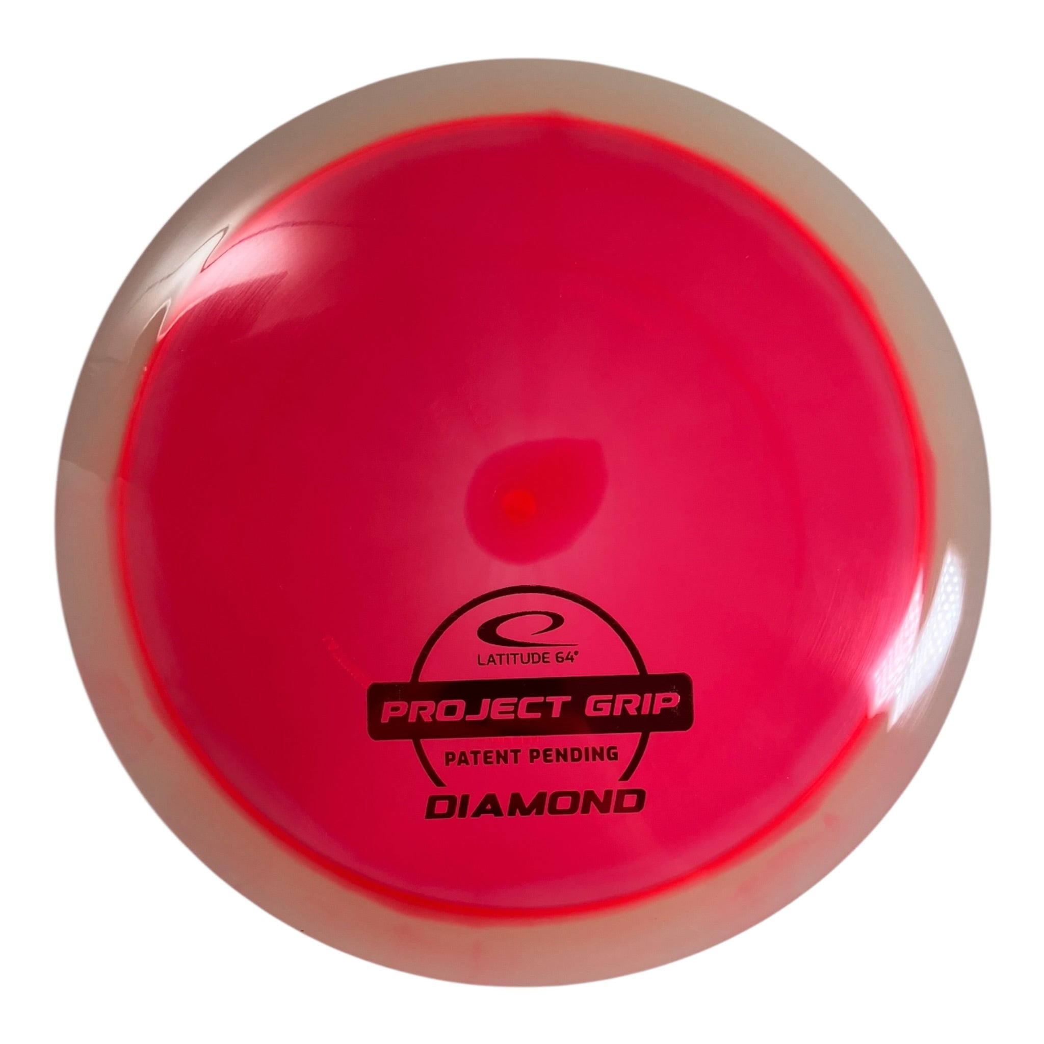 Latitude 64 Diamond | Project Grip | Red/Red 160g (Patent Pending) Disc Golf